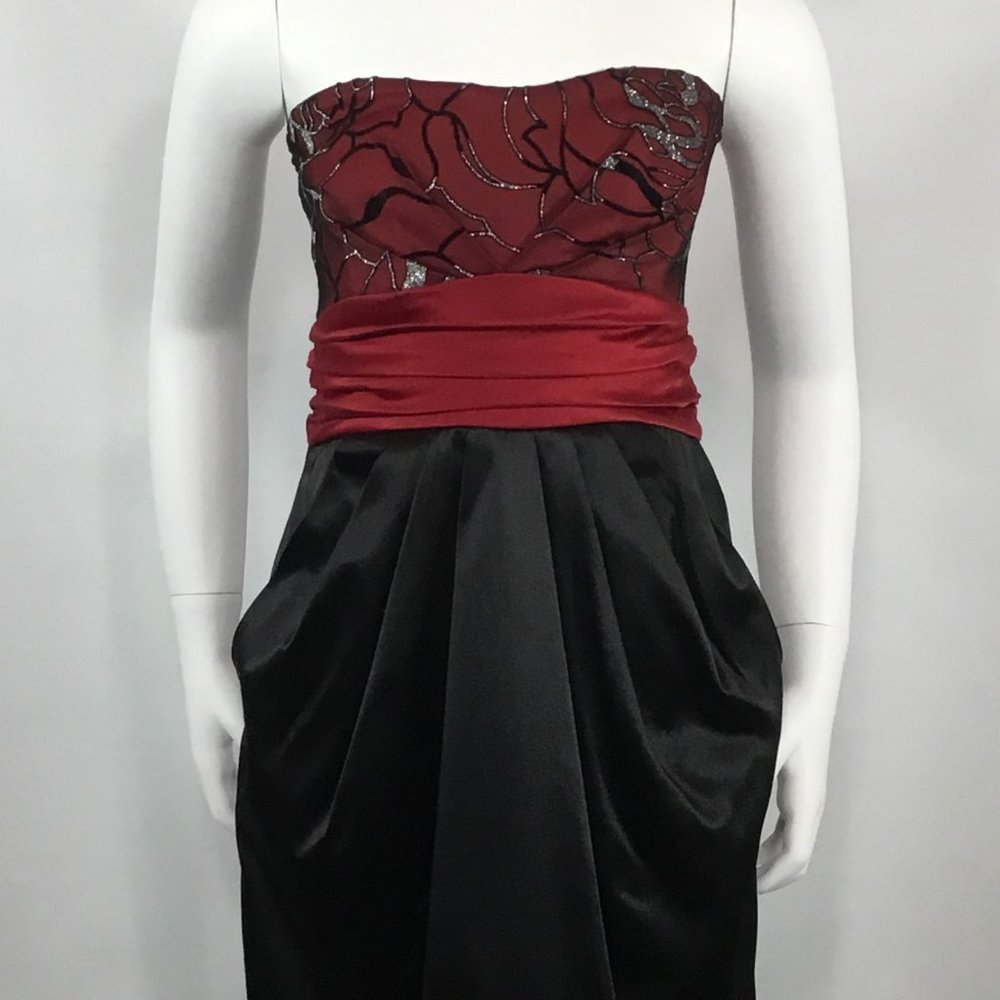 Eclipse Strapless Satin Dress